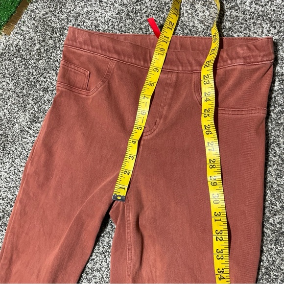 Spanx Size Medium Red Orange Jean-ish Ankle Leggings Flawed- See Note - Picture 4 of 10